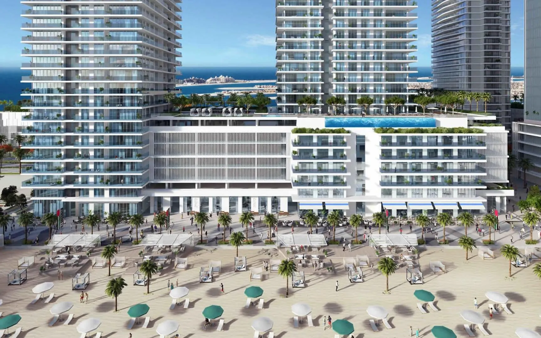 Livbnb - 2Br With Stunning Views, Beachfront Living Dubai Apartment
